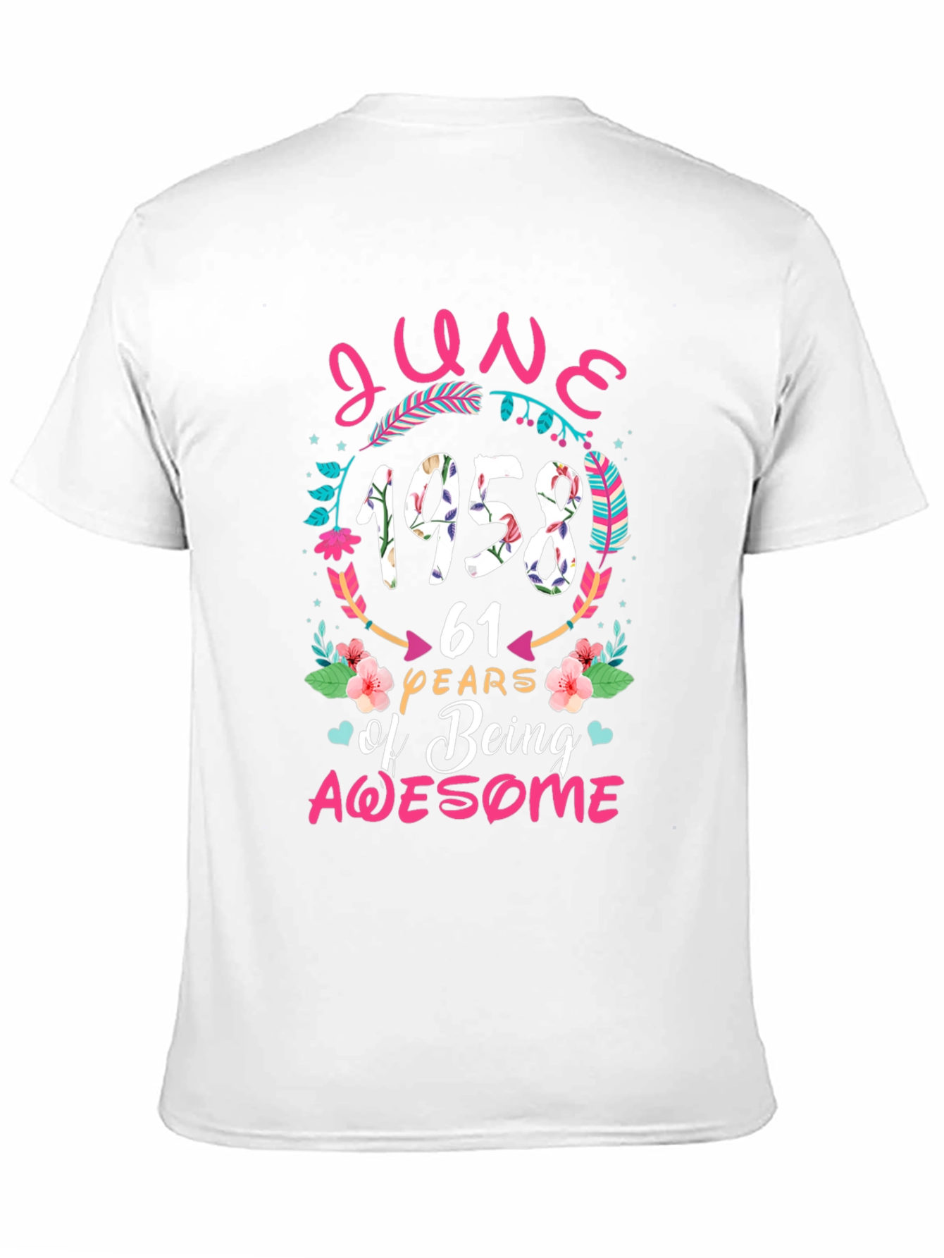 June 1958 61st Birthday Awesome T-Shirt