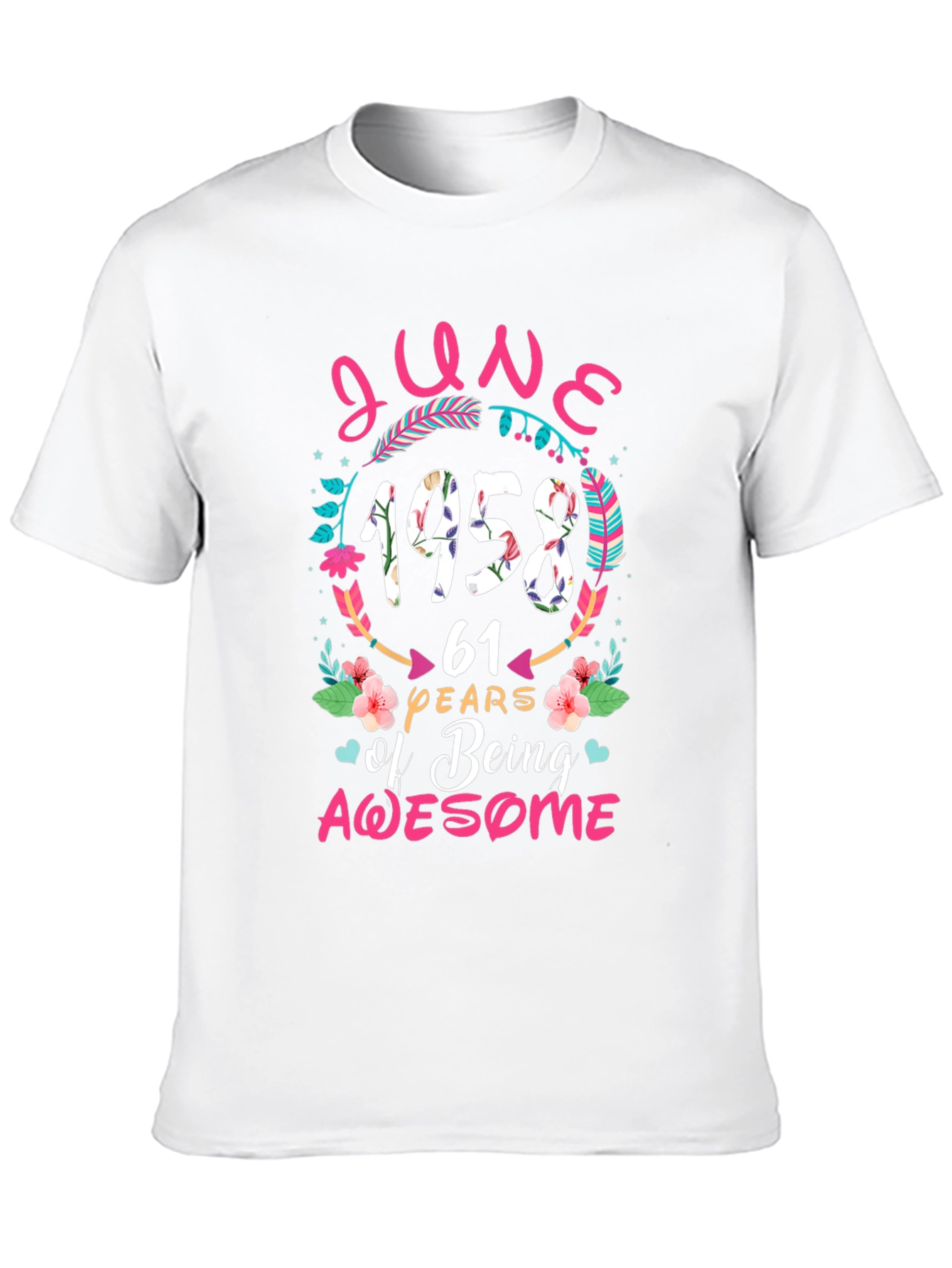 June 1958 61st Birthday Awesome T-Shirt