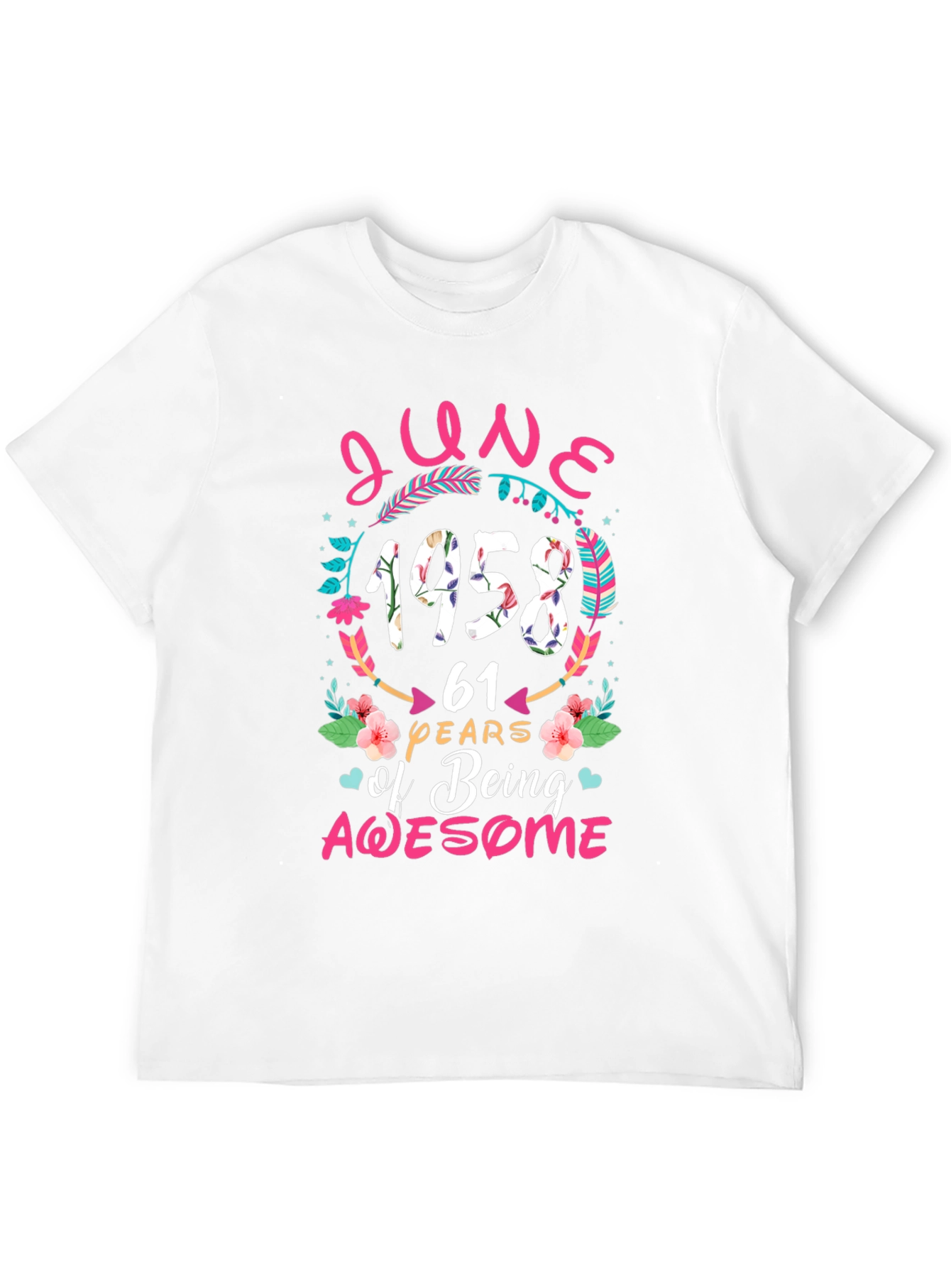 June 1958 61st Birthday Awesome T-Shirt
