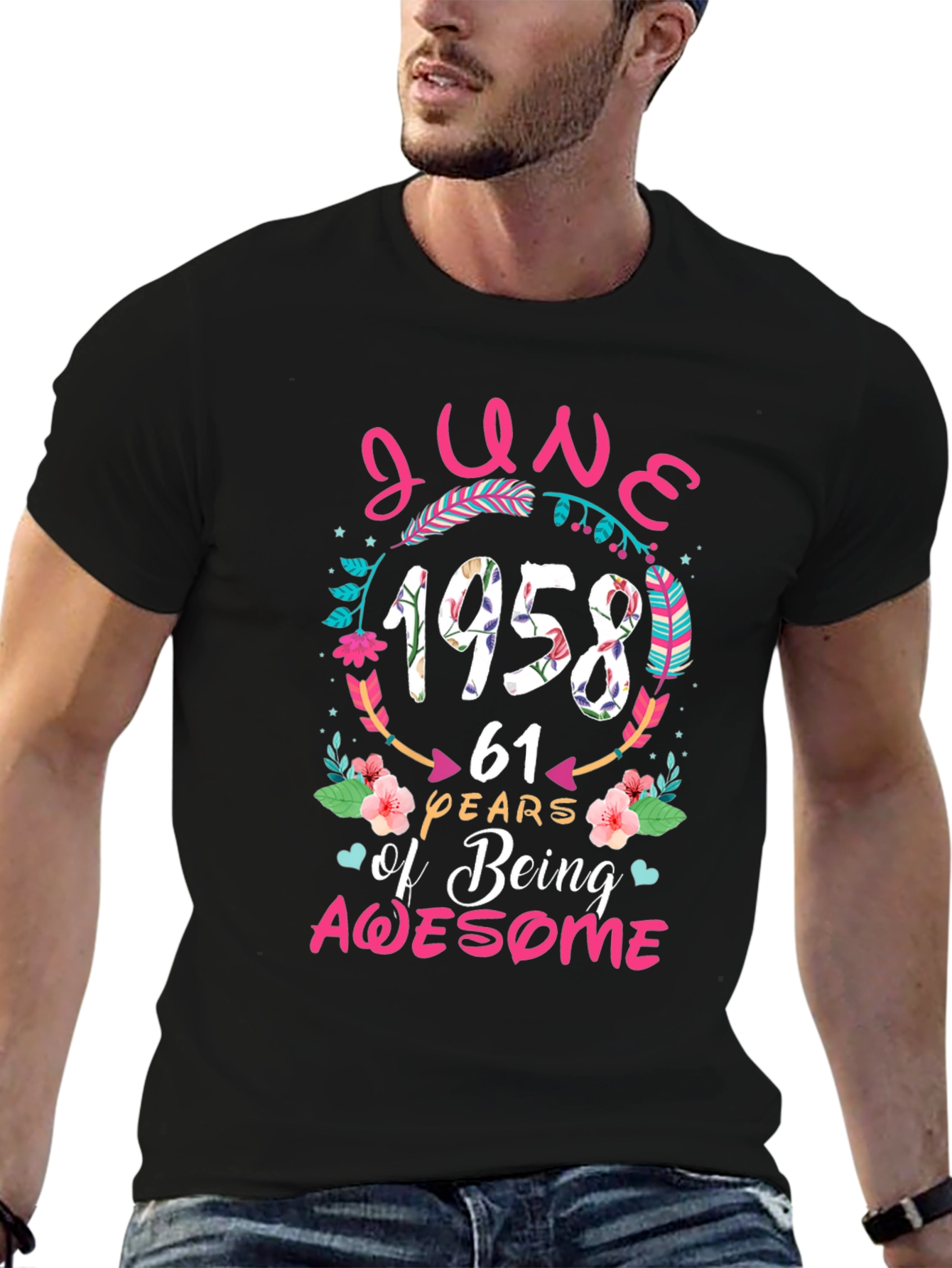 June 1958 61st Birthday Awesome T-Shirt