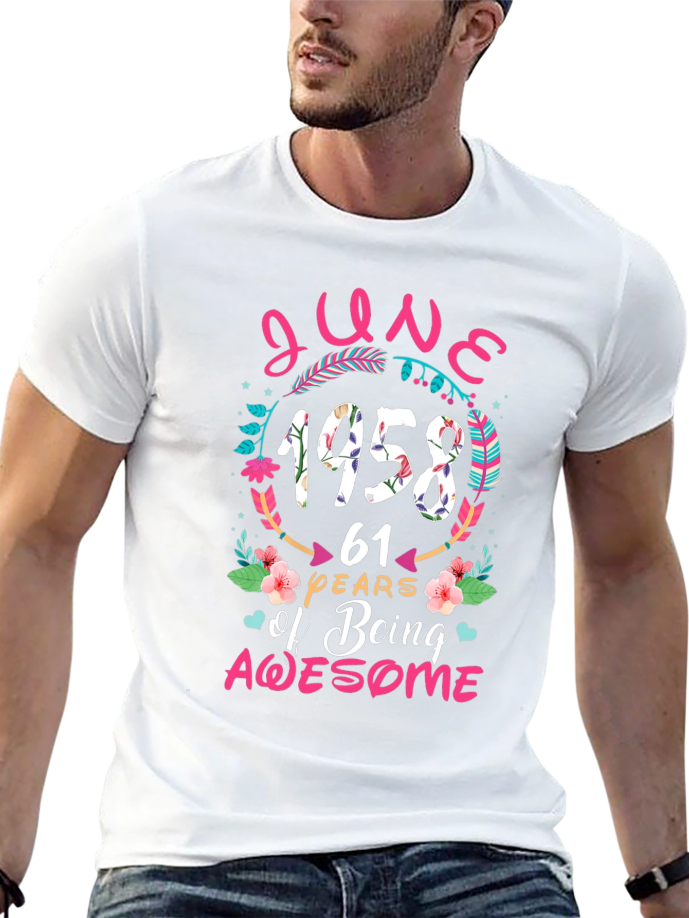 June 1958 61st Birthday Awesome T-Shirt