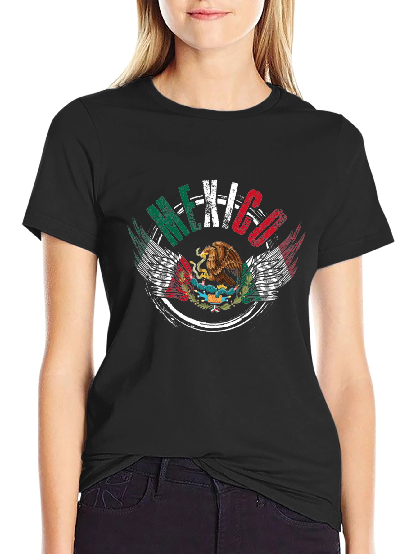 Mexico Flag Eagle Graphic Tee