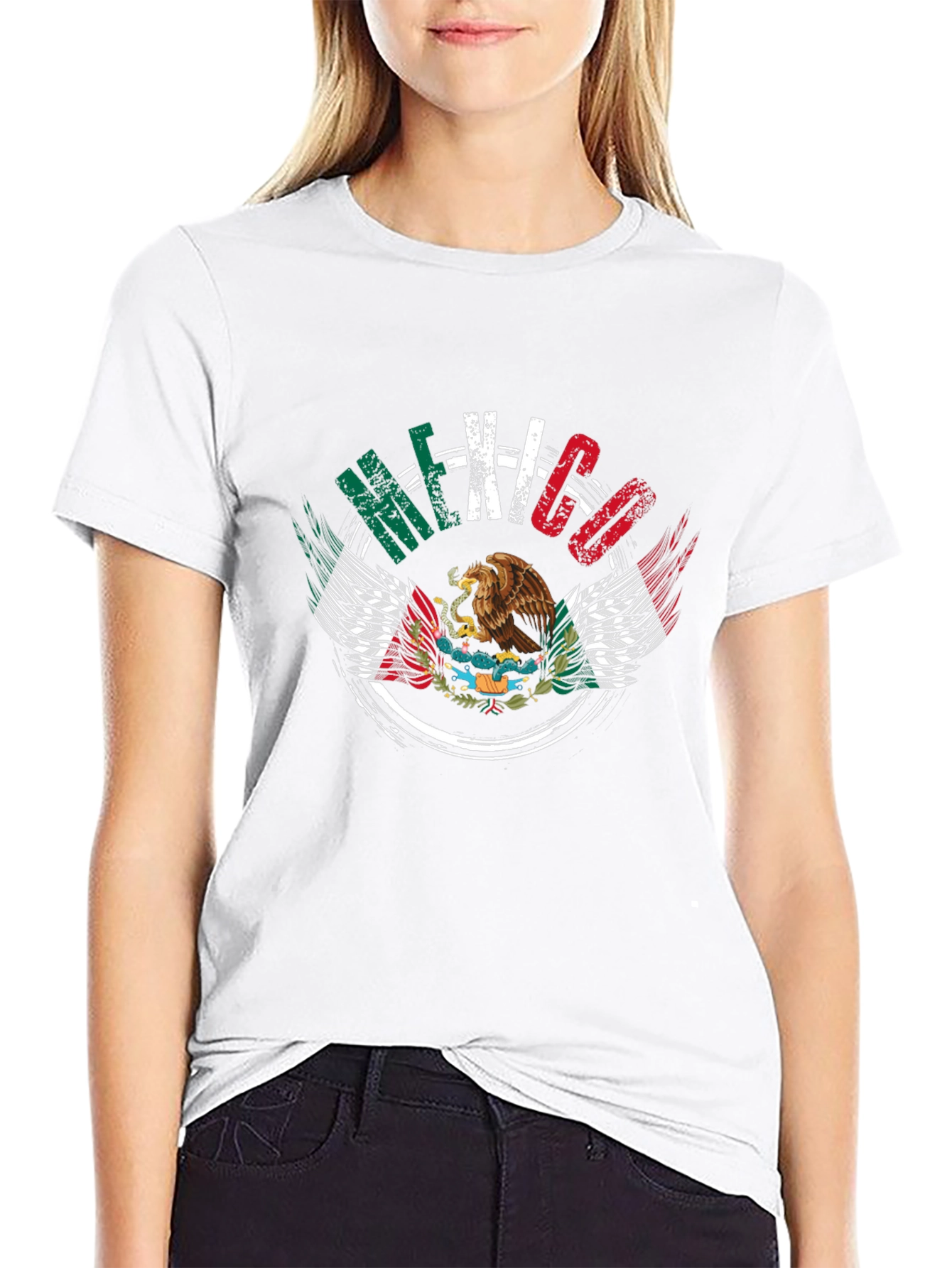 Mexico Flag Eagle Graphic Tee