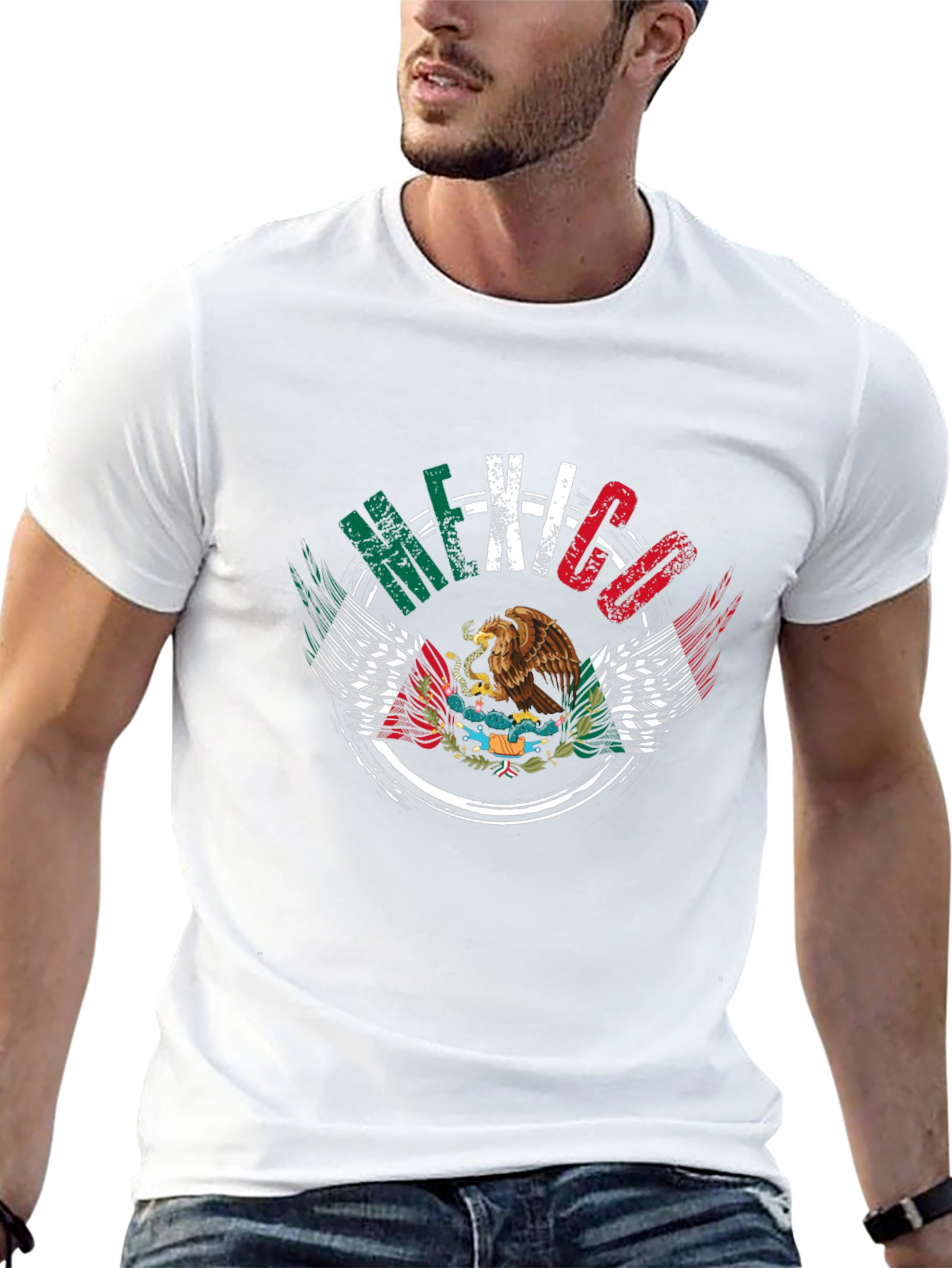 Mexico Flag Eagle Graphic Tee
