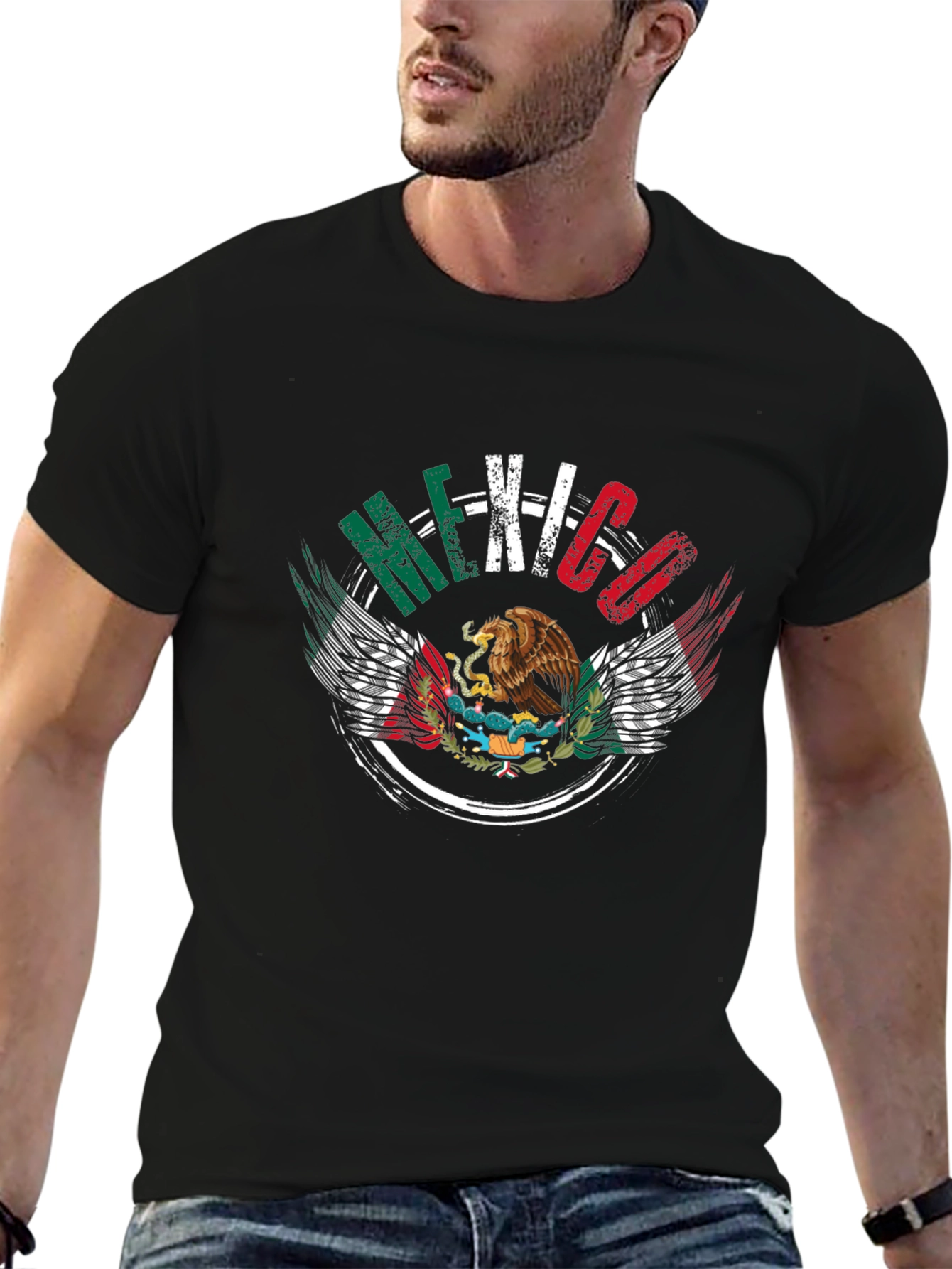 Mexico Flag Eagle Graphic Tee