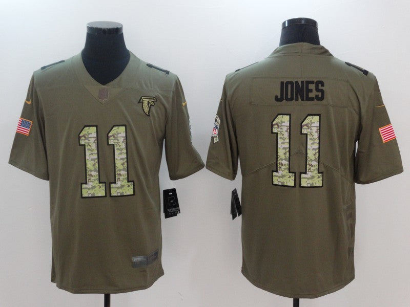 Men's Atlanta Falcons Julio Jones #11 Brown Player Jerseys