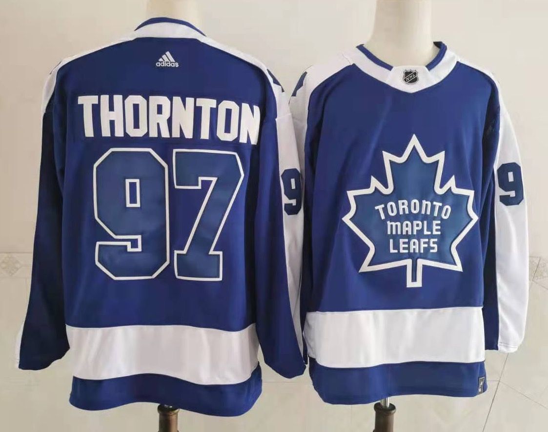 Men's Toronto Maple Leafs Joe Thornton #97 Blue Player Jerseys