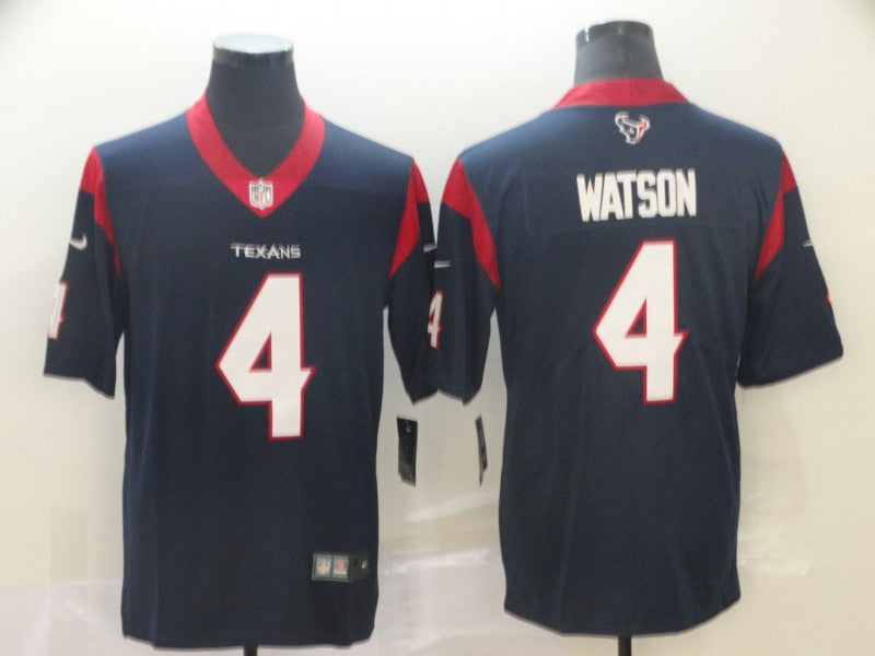Men's Deshaun Watson Houston Texans #4 Vapor Limited Jerseys - Navy