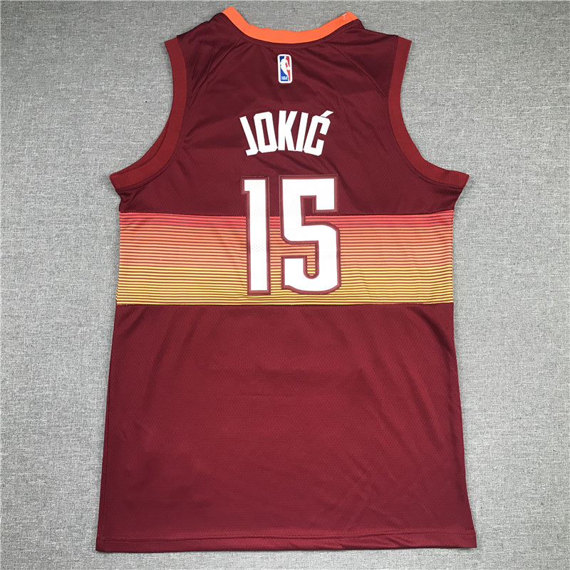 Men's Denver Nuggets Nikola Jokic Red Swingman Player Jerseys