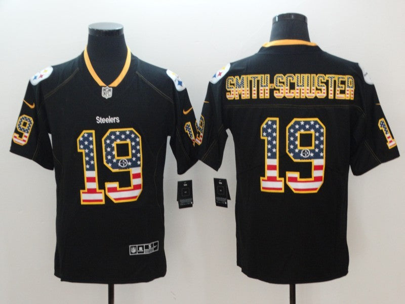 Men's Pittsburgh Steelers #19 JuJu Smith-Schuster Black Alternate Player Jerseys