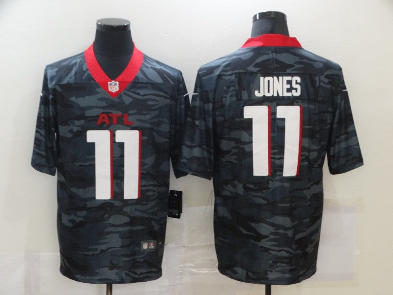 Men's Atlanta Falcons Julio Jones #11 Gray Camouflage Game Jerseys