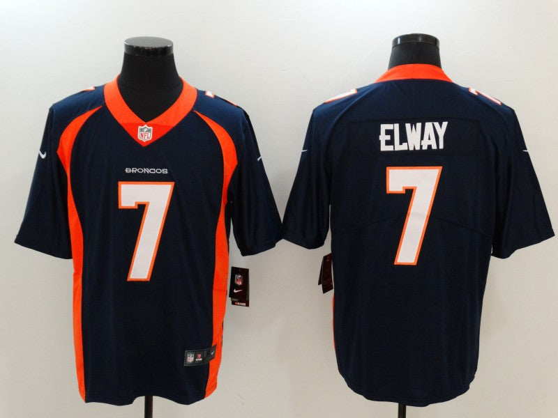 Men's Denver Broncos John Elway #7 Navy Game Player Jerseys