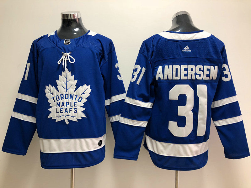 Men's Toronto Maple Leafs Frederik Andersen #31 Blue Player Game Jerseys