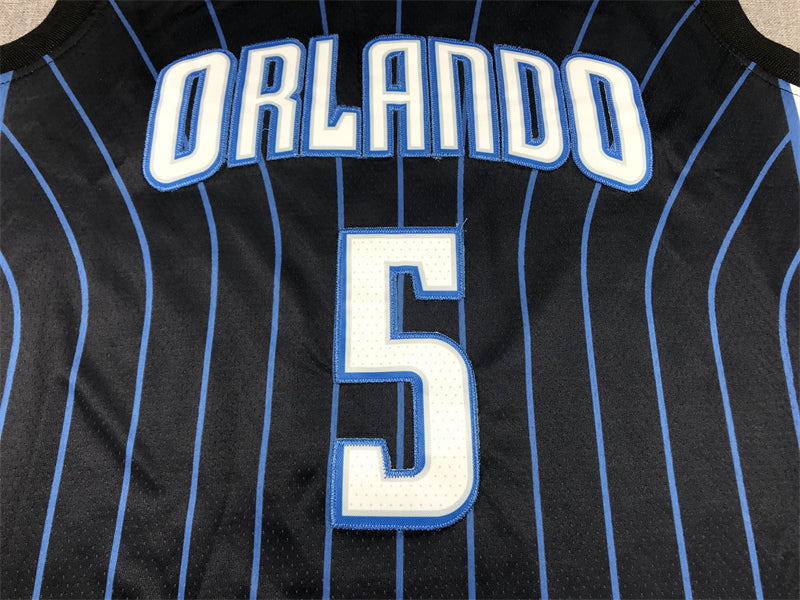 Men's Orlando Magic Paolo Banchero #5 Black 2022/23 Swingman Jerseys - Icon Edition