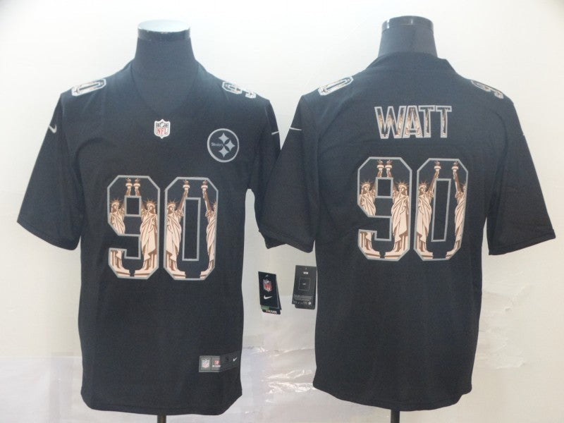 Men's Pittsburgh Steelers T.J. Watt Black Player Jerseys