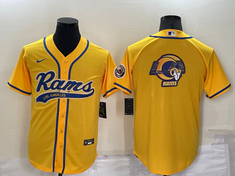 Men's Los Angeles Rams Yellow Game Jerseys