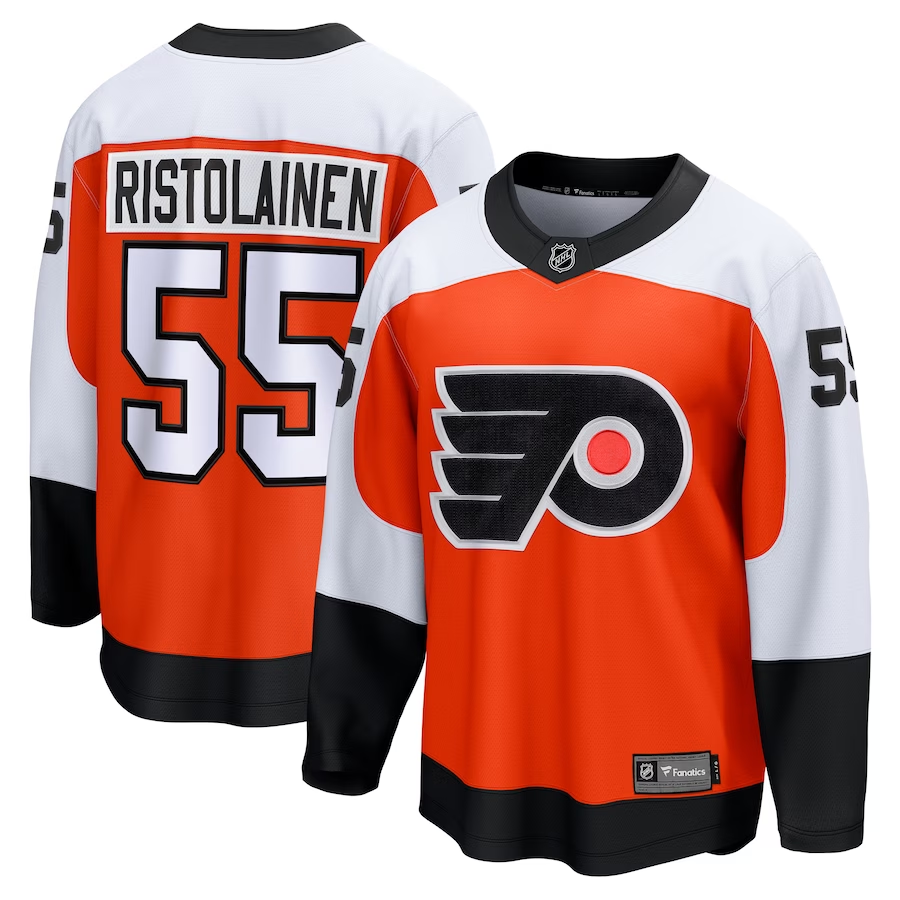 Men's Philadelphia Flyers Rasmus Ristolainen #55 Orange Player Jerseys