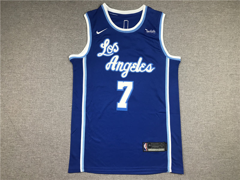 Men's Los Angeles Lakers Carmelo Anthony Blue Hardwood Classic Swingman Jerseys