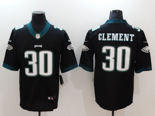 Men's Philadelphia Eagles Corey Clement #30 Black Game Jerseys