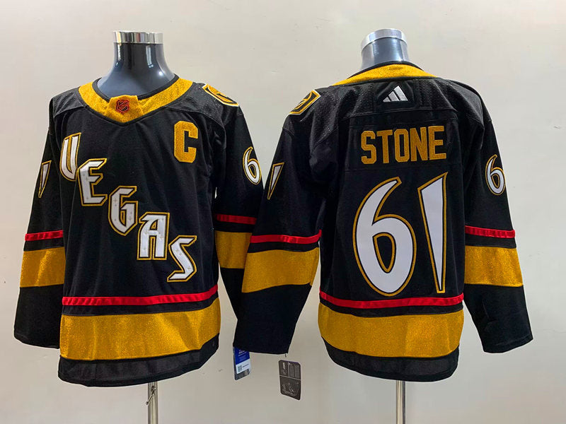 Men's Vegas Golden Knights Mark Stone #61 Black Breakaway Player Jerseys