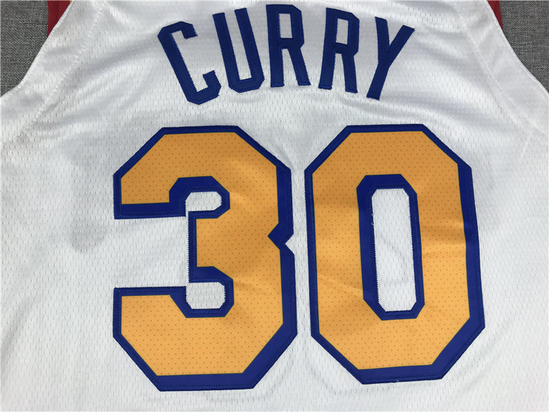 Men's Golden State Warriors Stephen Curry #30 White Classic Player Jerseys