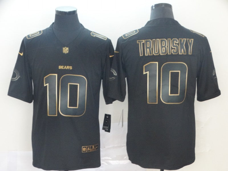 Men's Chicago Bears Mitch Trubisky #10 Black Player Game Jerseys