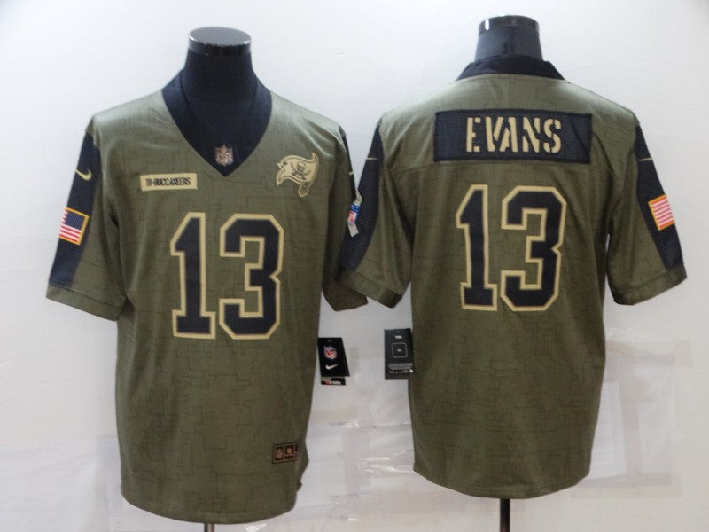 Men's Tampa Bay Buccaneers Mike Evans #13 Brown Player Game Jerseys