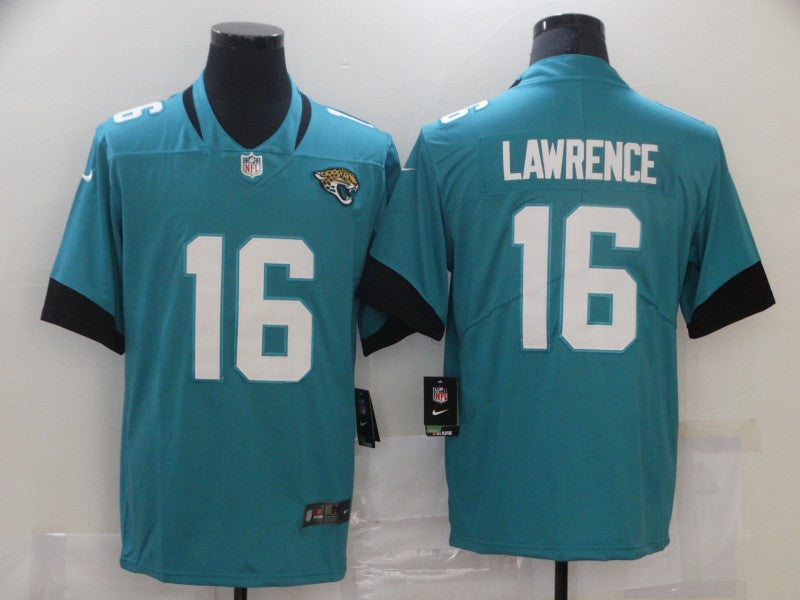 Men's Jacksonville Jaguars Trevor Lawrence #16 Teal Game Jerseys