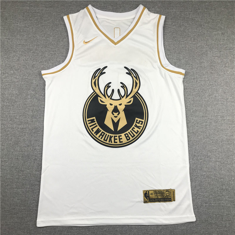 Men's Milwaukee Bucks Giannis Antetokounmpo #34 White Swingman Jerseys