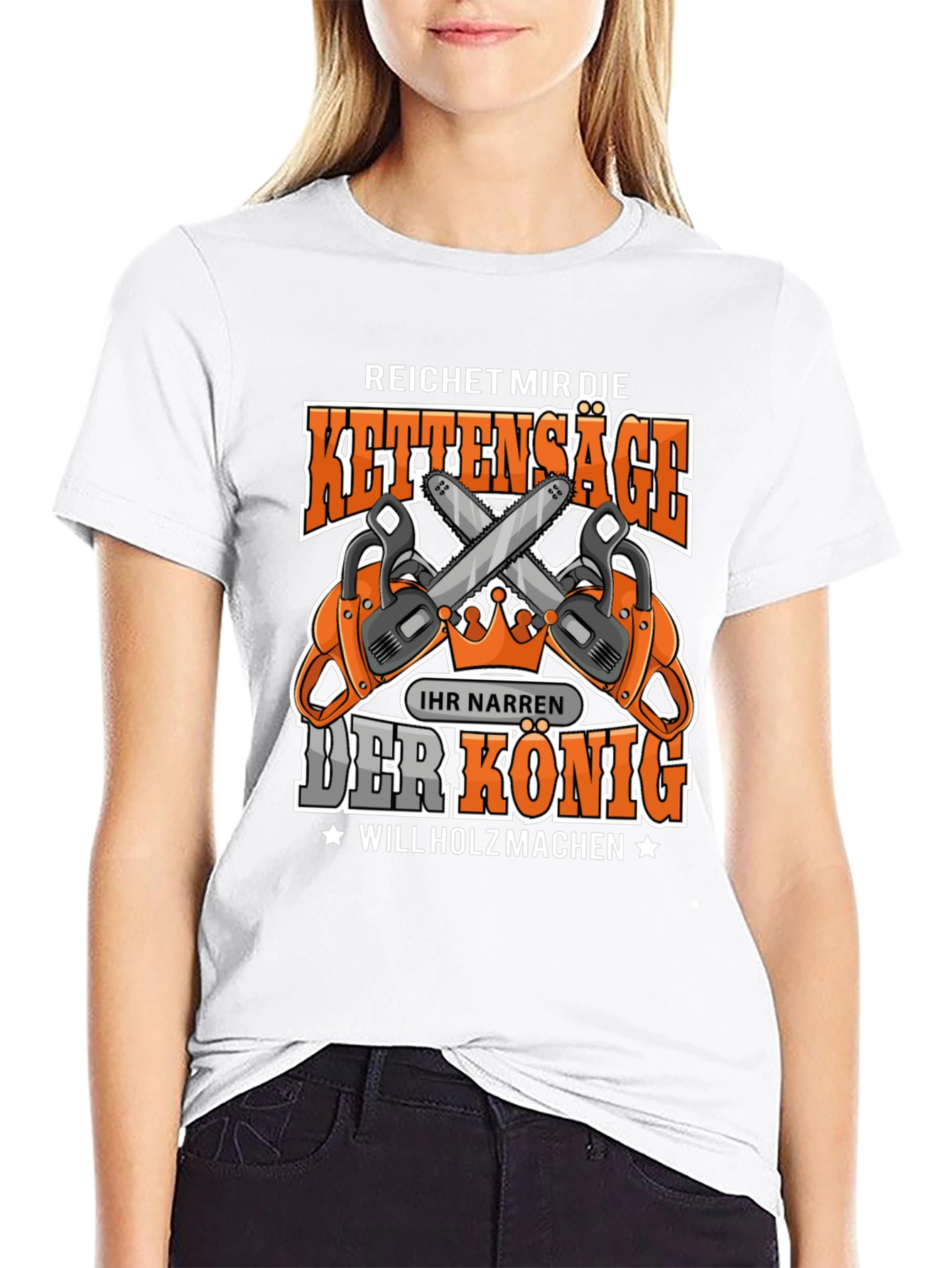 Chainsaw King T-Shirt - Lumberjack Humor