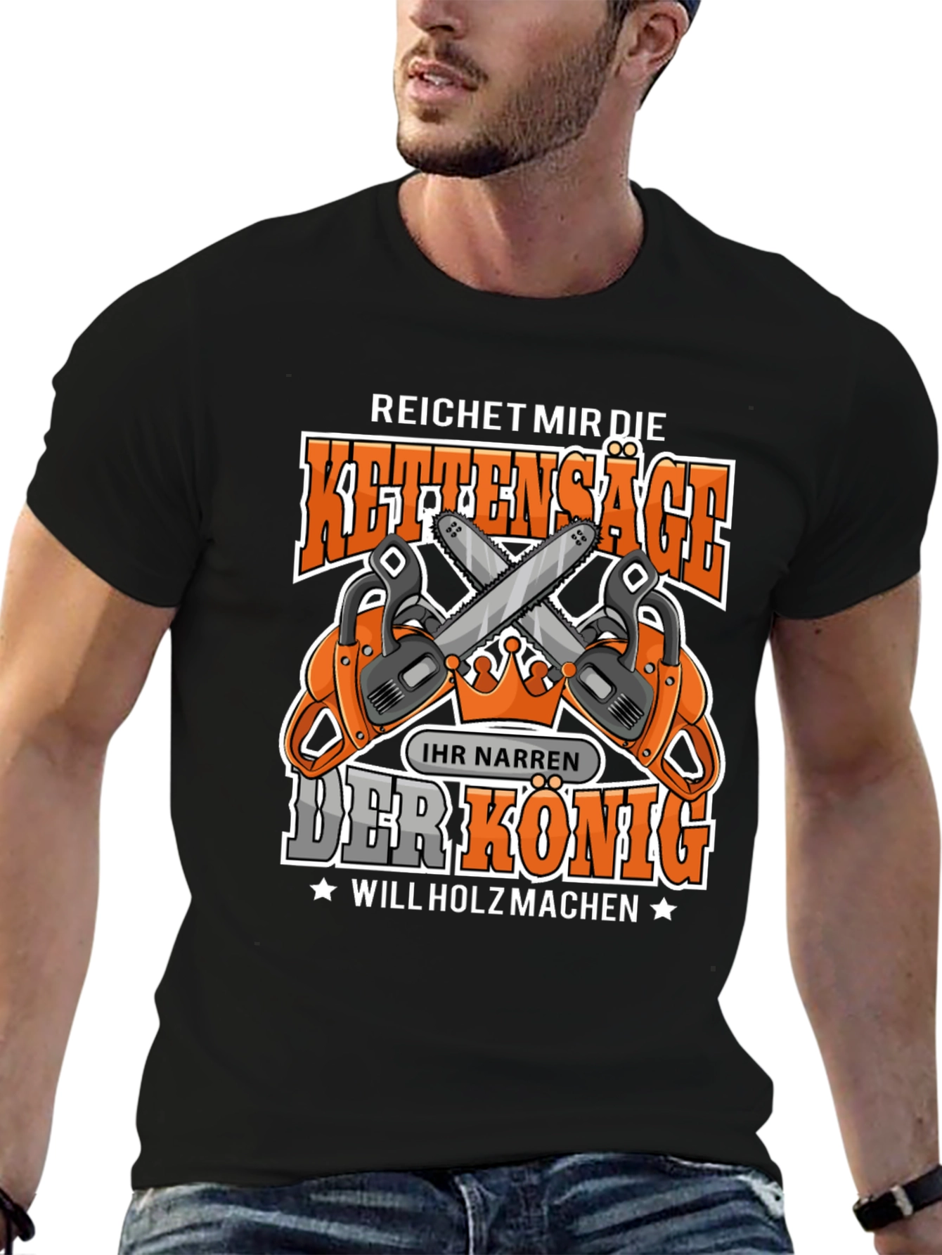 Chainsaw King T-Shirt - Lumberjack Humor
