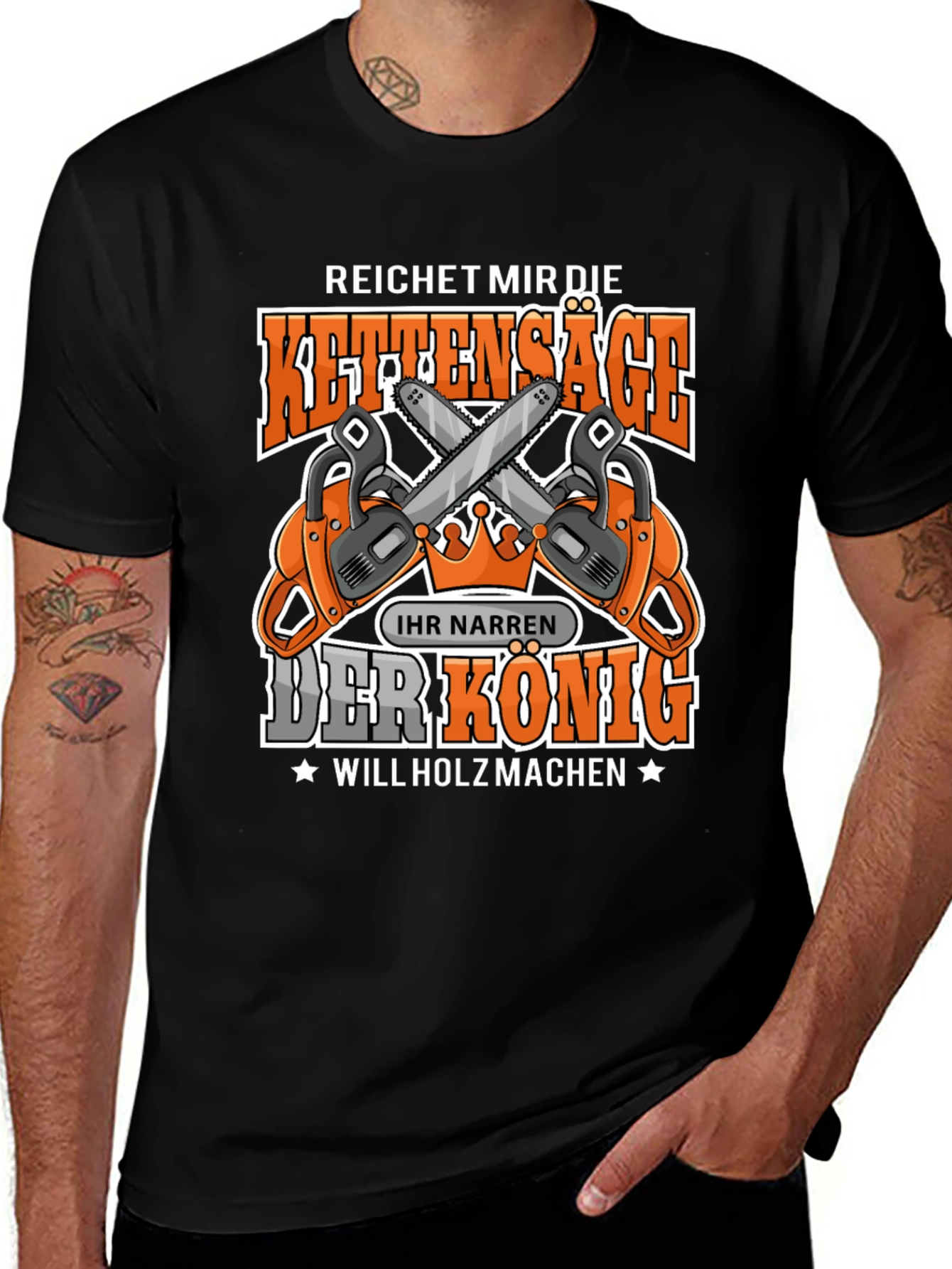 Chainsaw King T-Shirt - Lumberjack Humor