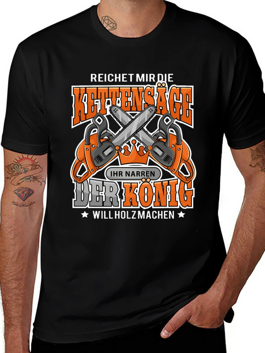 Chainsaw King T-Shirt - Lumberjack Humor