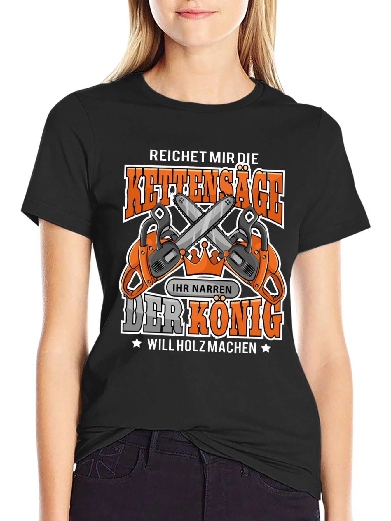 Chainsaw King T-Shirt - Lumberjack Humor