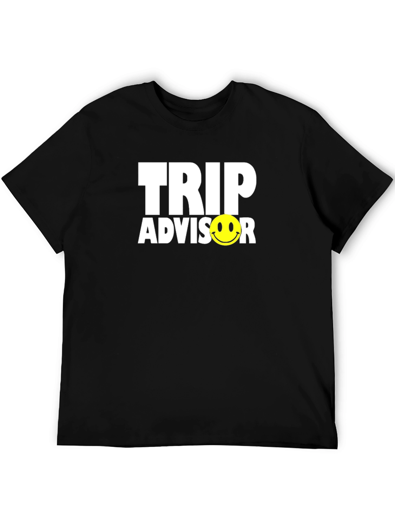 Trip Advisor Smiley Face Black T-Shirt
