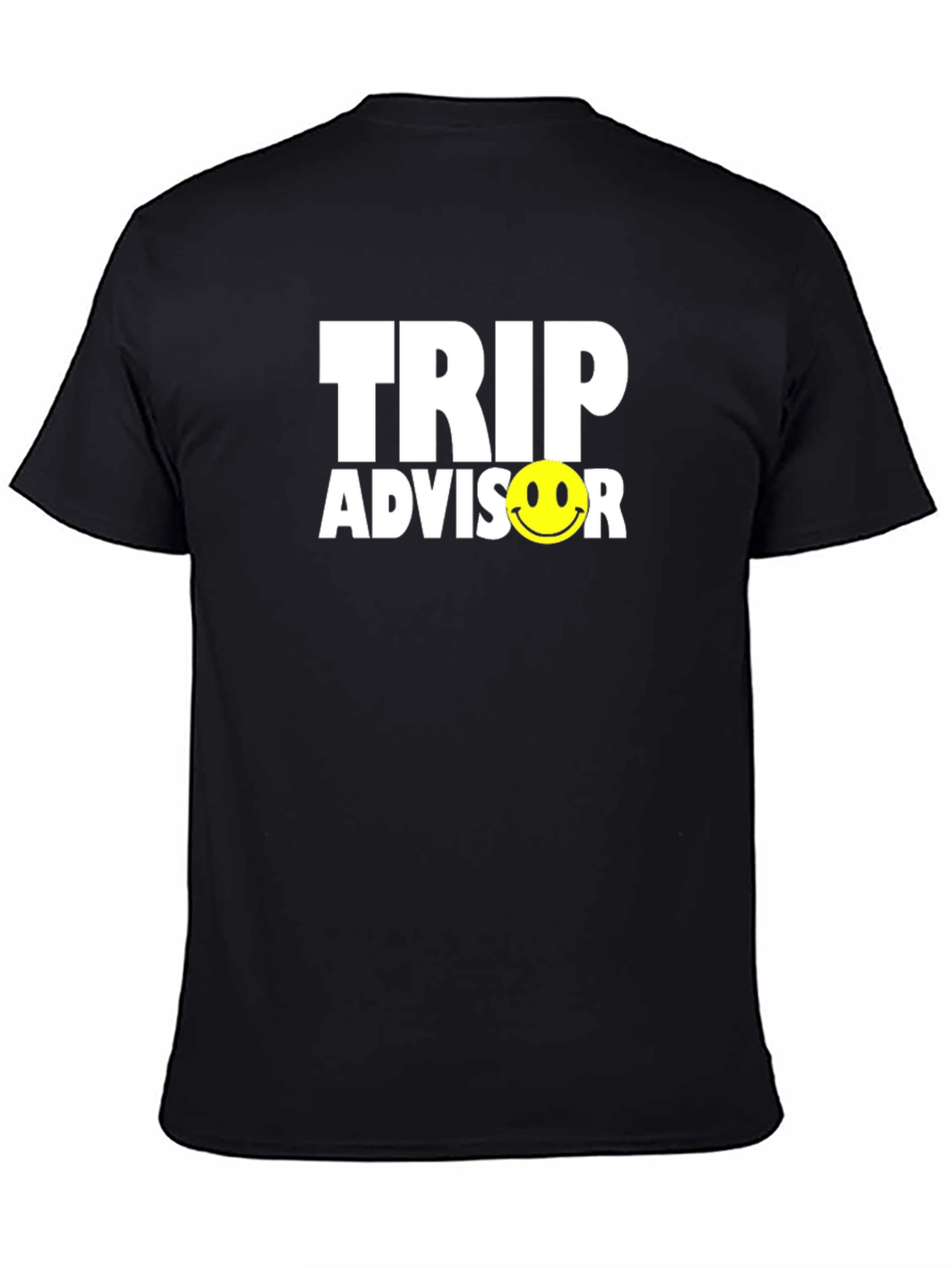 Trip Advisor Smiley Face Black T-Shirt