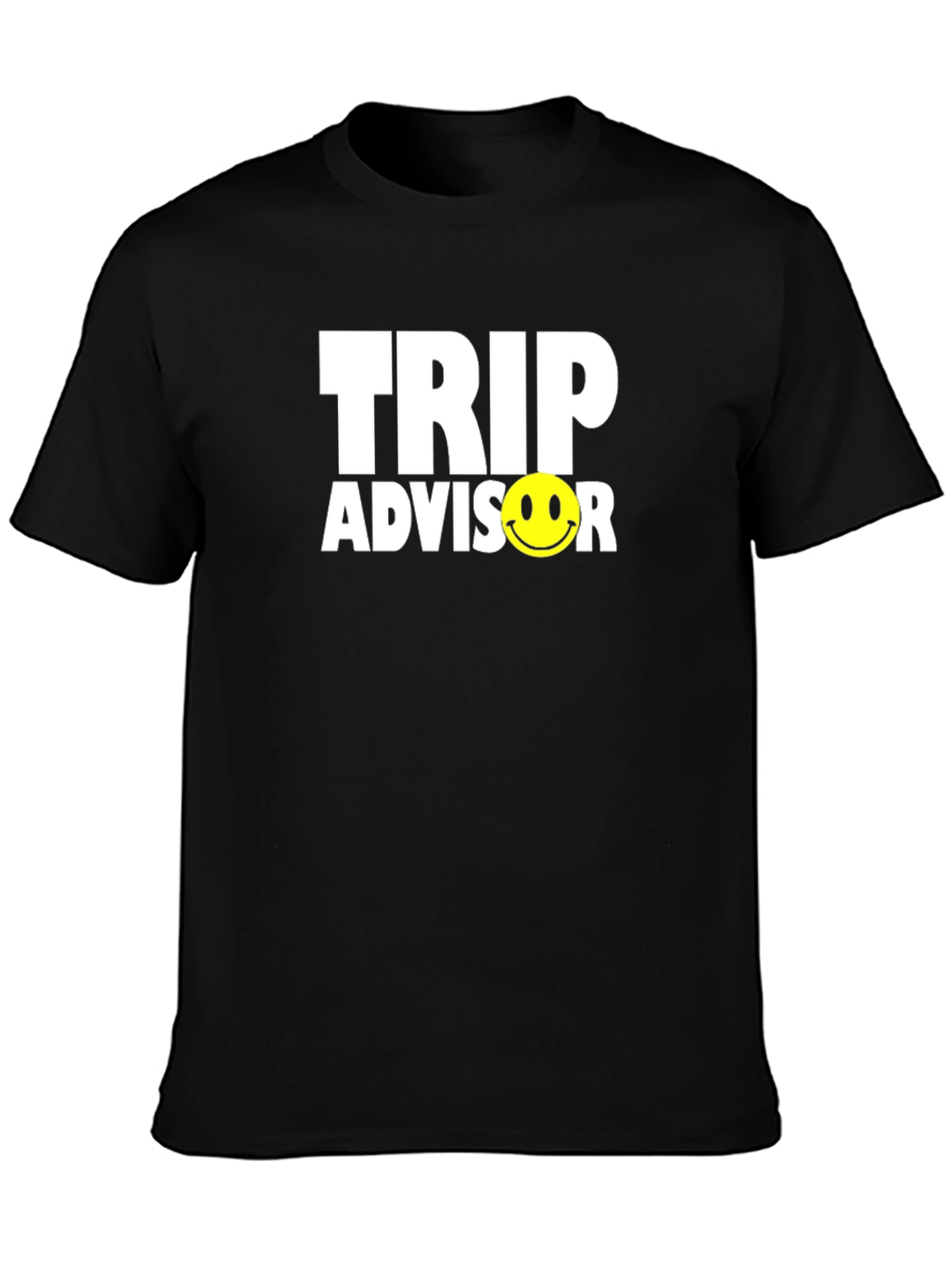 Trip Advisor Smiley Face Black T-Shirt