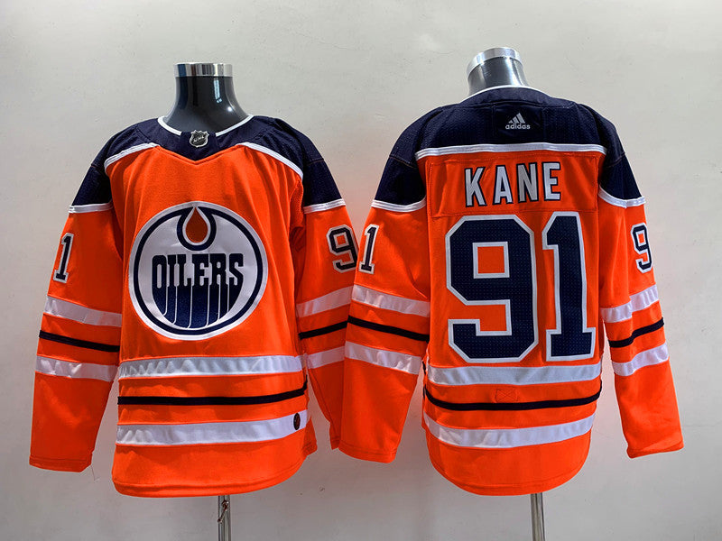 Men's Edmonton Oilers Evander Kane #91 Orange Breakaway Player Jerseys