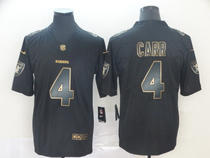 Men's Las Vegas Raiders Derek Carr #4 Black Game Jerseys