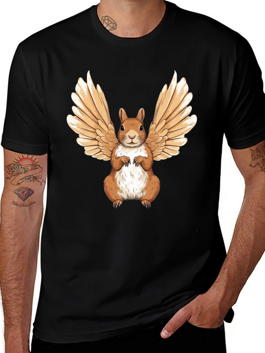 Winged Squirrel Graphic Tee - Unique & Stylish