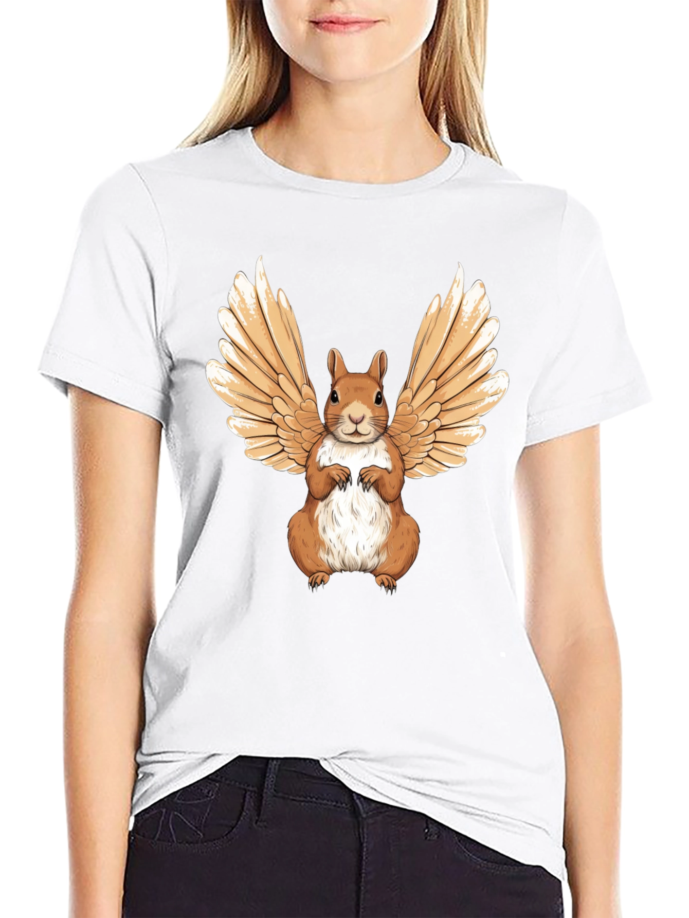 Winged Squirrel Graphic Tee - Unique & Stylish