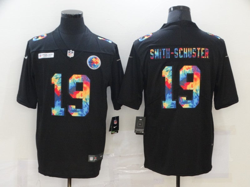 Men's Pittsburgh Steelers JuJu Smith-Schuster #19 Black Game Player Jerseys