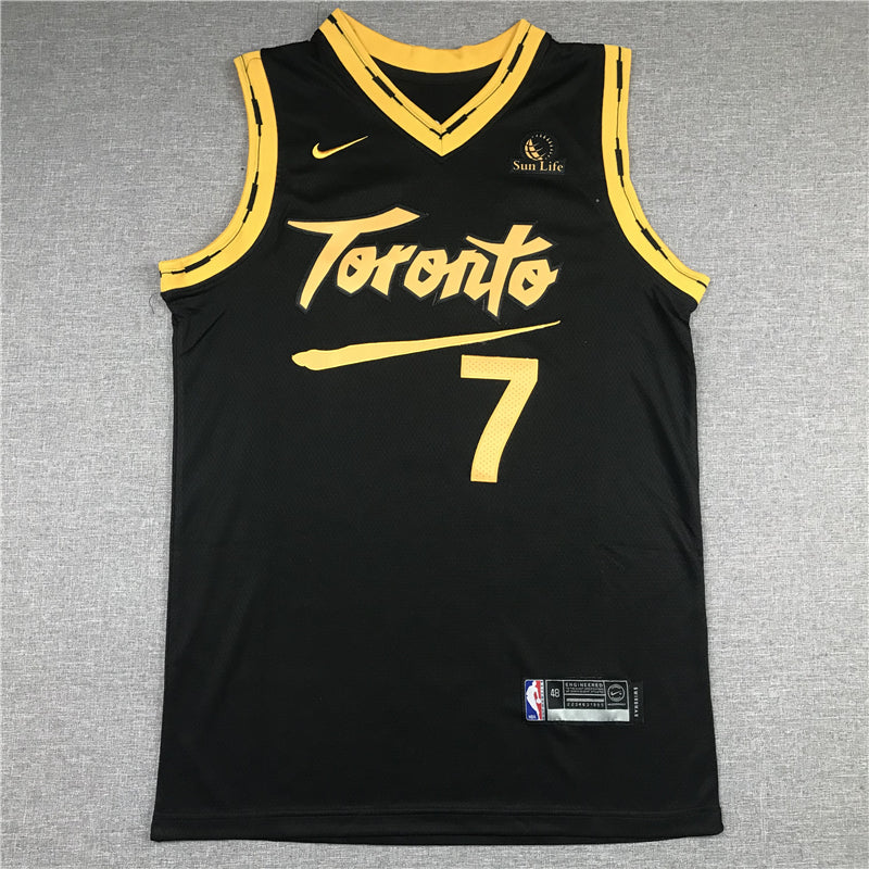 Men's Toronto Raptors Kyle Lowry #7 Black Replica Player Jerseys