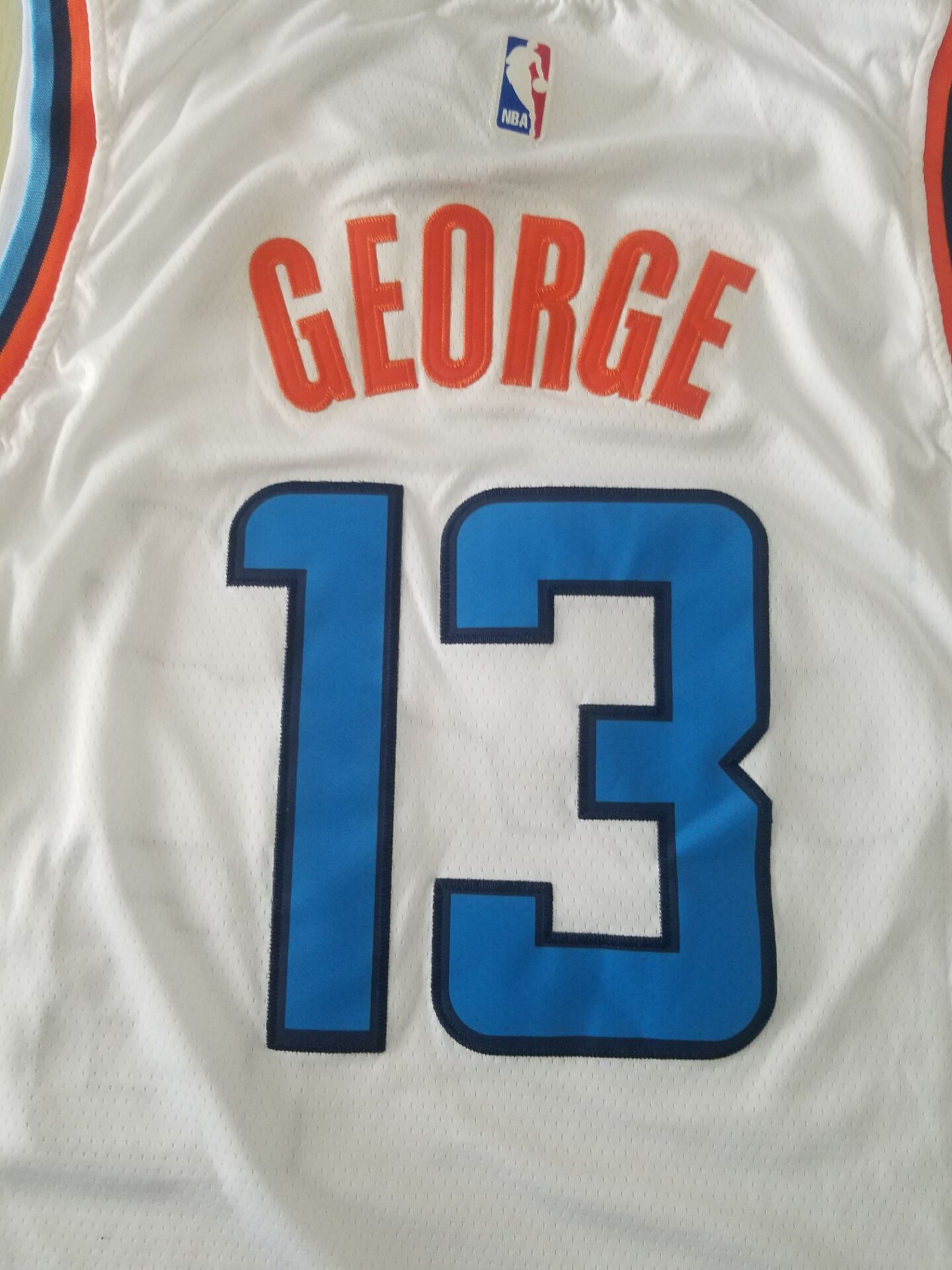Men's LA Clippers Paul George #13 White Classics Jerseys