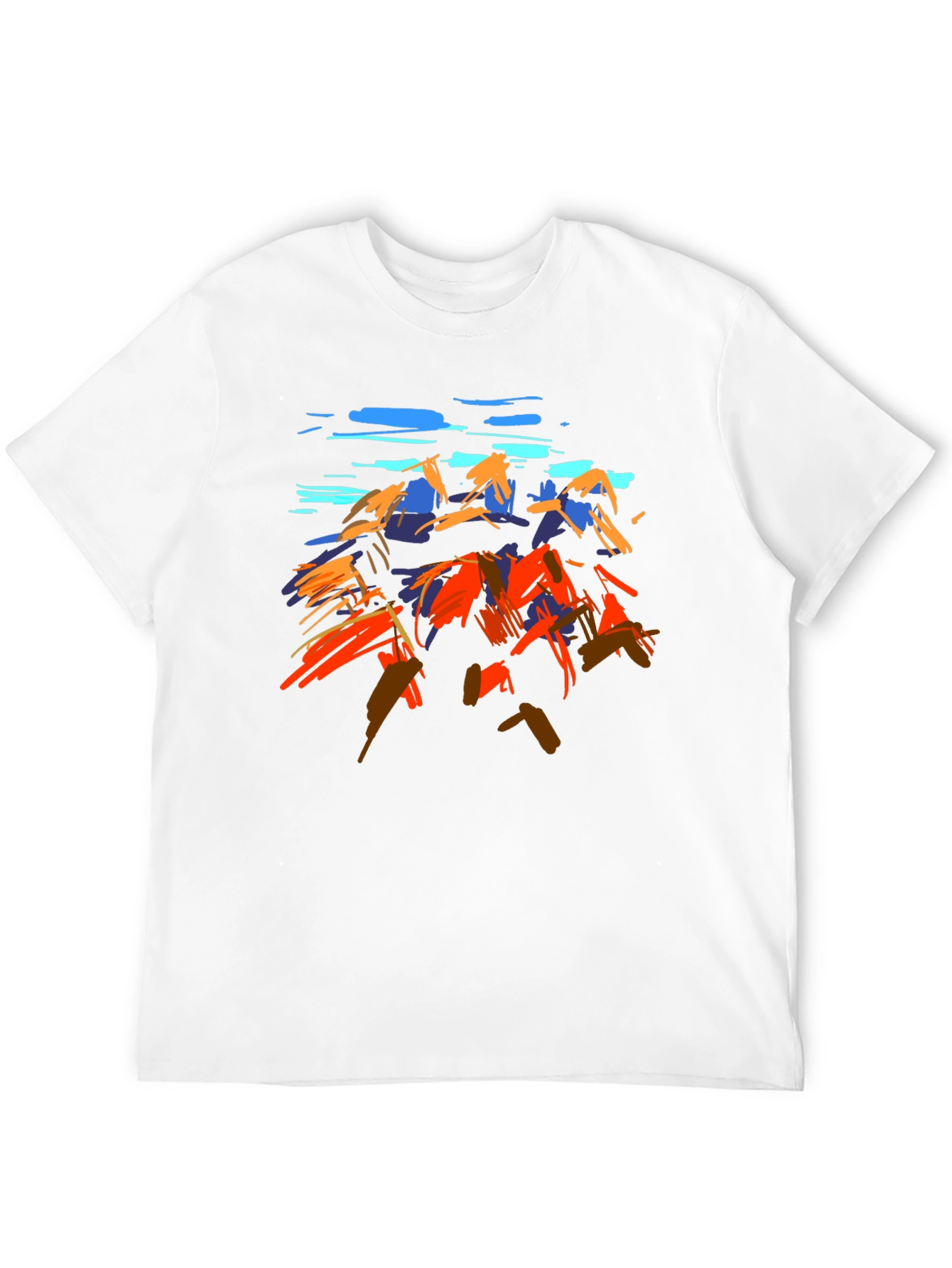 Abstract Mountain Art Graphic T-Shirt