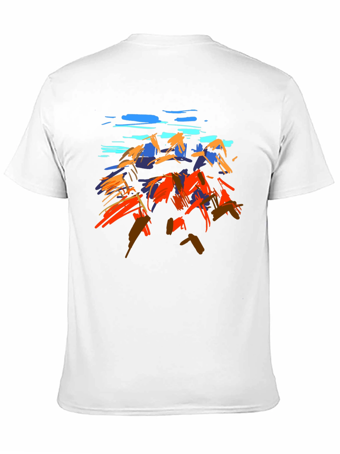 Abstract Mountain Art Graphic T-Shirt