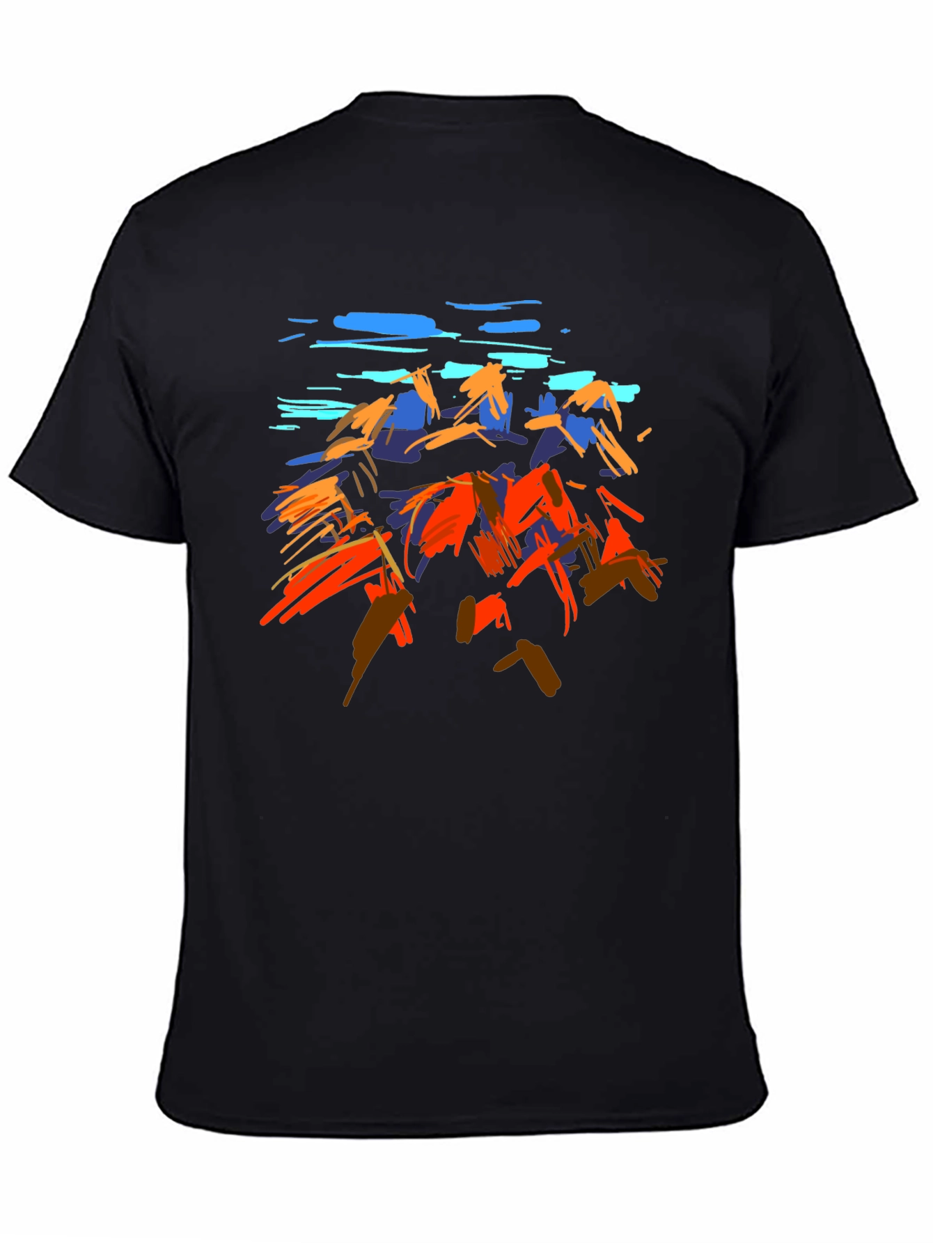 Abstract Mountain Art Graphic T-Shirt