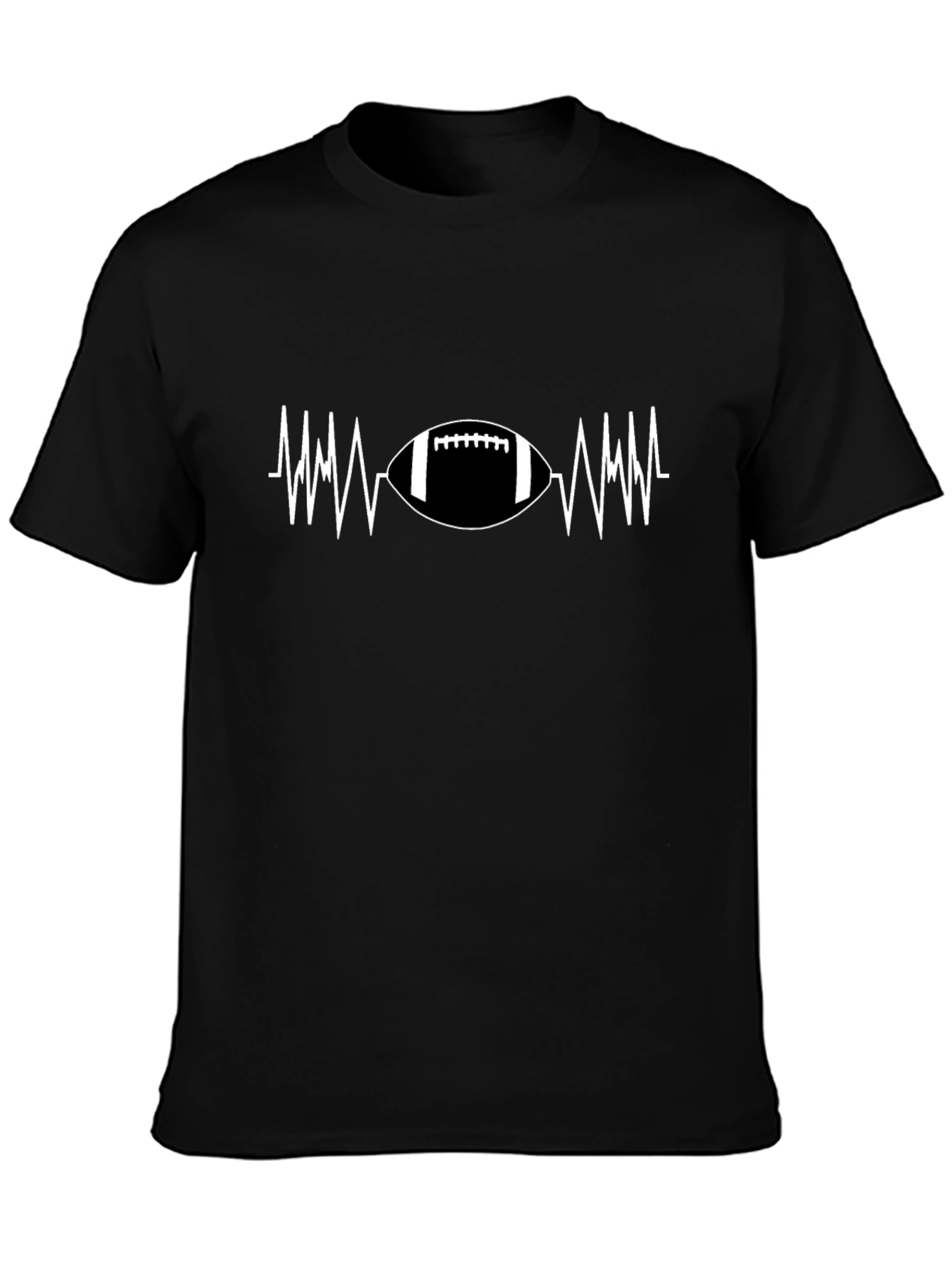 Football Heartbeat T-Shirt - Game Day Ready