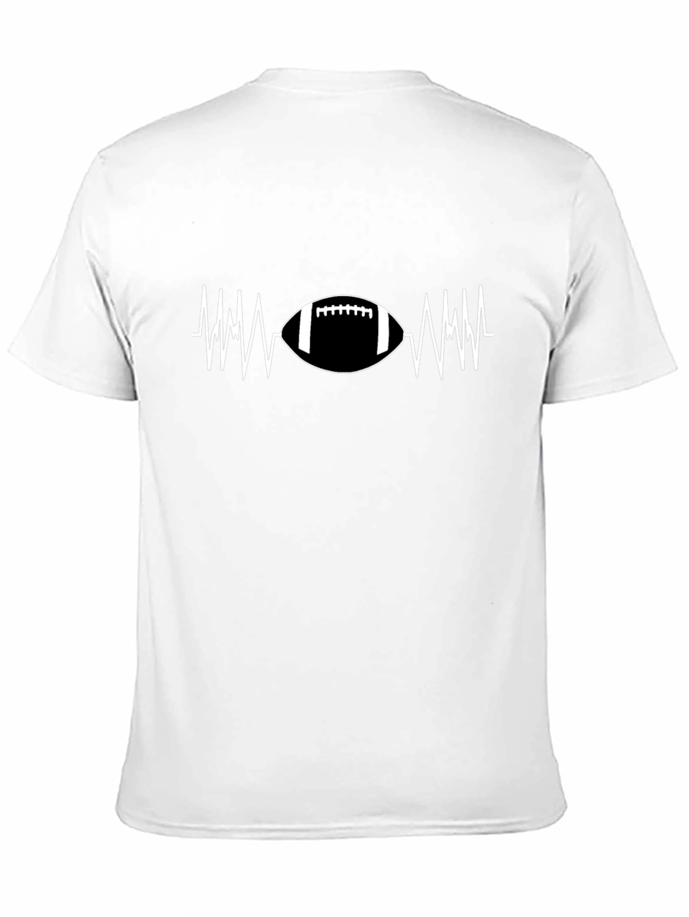 Football Heartbeat T-Shirt - Game Day Ready