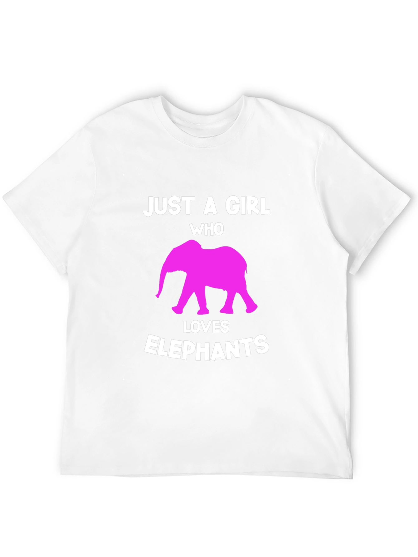 Girl Who Loves Elephants Graphic Tee